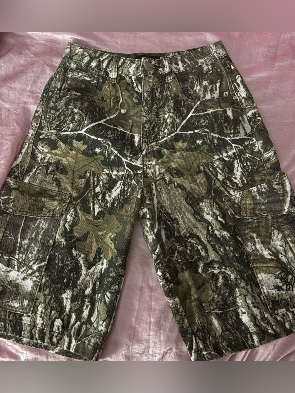 Men's baggy Camouflage Cargo Shorts